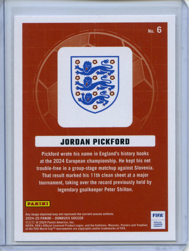 2024-25 Donruss Jordan Pickford Craftsmen Silver