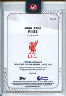 25-26 Pristine EPL John Arne Riise Pristine Autographs Blue 33/75