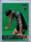 2021-22 Topps Bundesliga Stadium Club Chrome Aster Vranckx Green Refractor 64/99