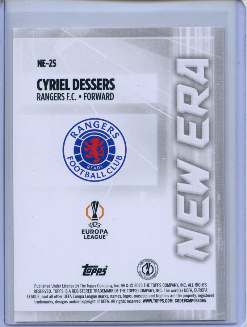 2024-25 Topps UEFA CC Cyriel Dessers New Era