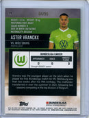 2021-22 Topps Bundesliga Stadium Club Chrome Aster Vranckx Green Refractor 64/99