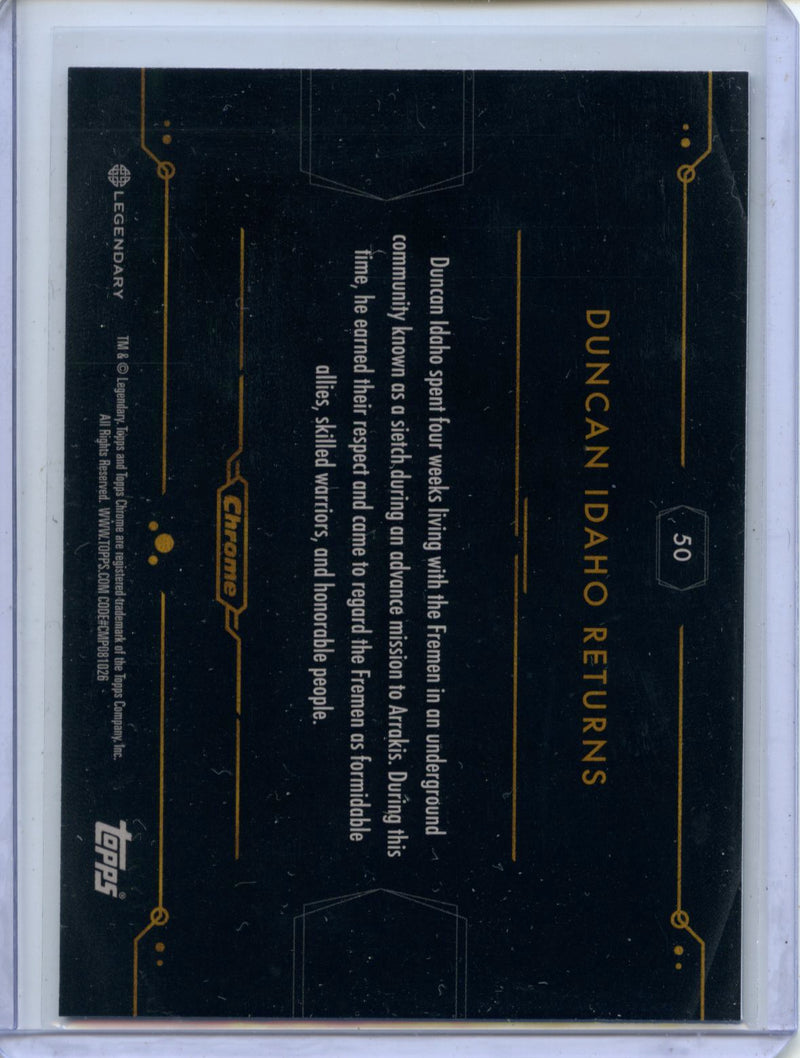 2024 Topps Dune Chrome Duncan Idaho Returns Refractor