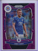 2021-22 Panini Prizm Premier League Jamie Vardy Purple Mojo Prizm