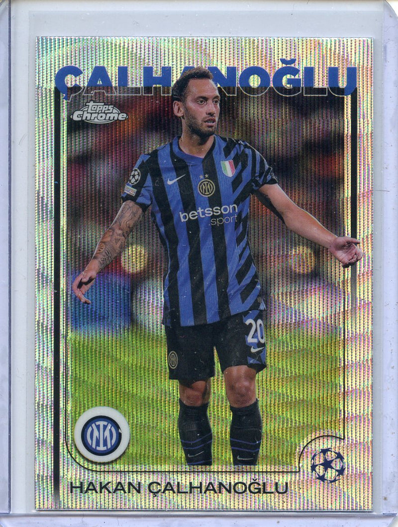 2024-25 Topps Chrome UEFA Club Comps Hakan Çalhanoglu Wave