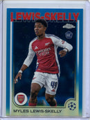 2024-25 Topps Chrome UEFA Club Comps Myles Lewis-Skelly Blue 142/150
