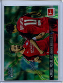2021-22 Topps Bundesliga Stadium Club Chrome Manuel Prietl Aqua Green Electric Charge Refractor 45/175