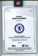 25-26 Pristine EPL Andriy Shevchenko Pristine Autographs Blue 47/75