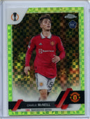 2022-23 Topps Chrome UEFA Charlie McNeil Neon Green X-Fractor 303/399