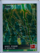 2021-22 Topps Bundesliga Stadium Club Chrome Manuel Riemann Aqua Green Electric Charge Refractor 8/175