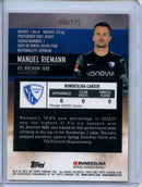 2021-22 Topps Bundesliga Stadium Club Chrome Manuel Riemann Aqua Green Electric Charge Refractor 8/175