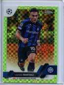 2022-23 Topps Chrome UEFA Lautaro Martinez Neon Green X-Fractor 237/399