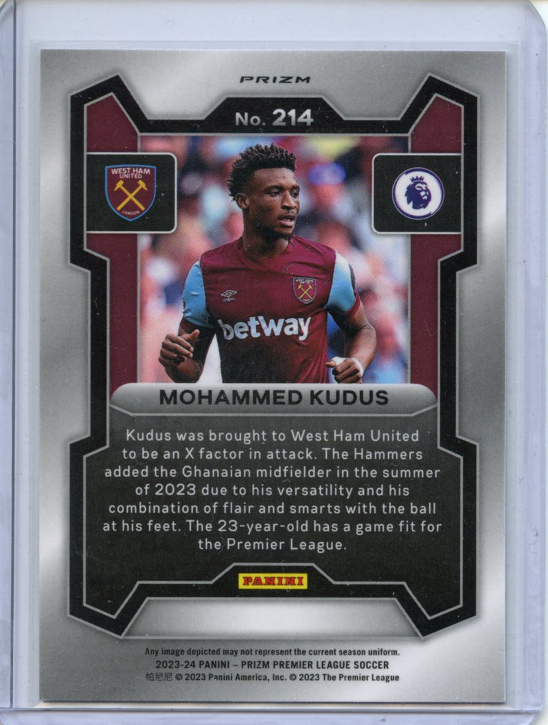 2023-24 Prizm Premier League Mohammed Kudus Breakaway Prizm