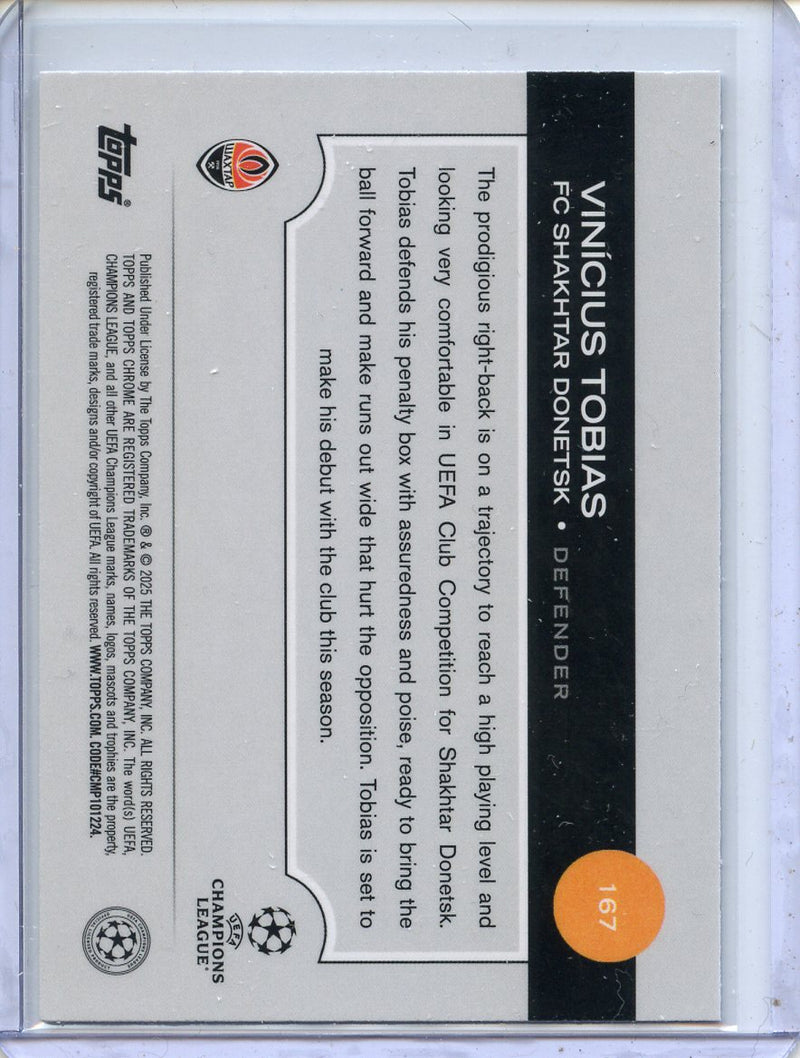 2024-25 Topps Chrome UEFA Club Comps Vinícius Tobias Wave