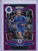 2021-22 Panini Prizm Premier League Tom Davies Purple Mojo Prizm