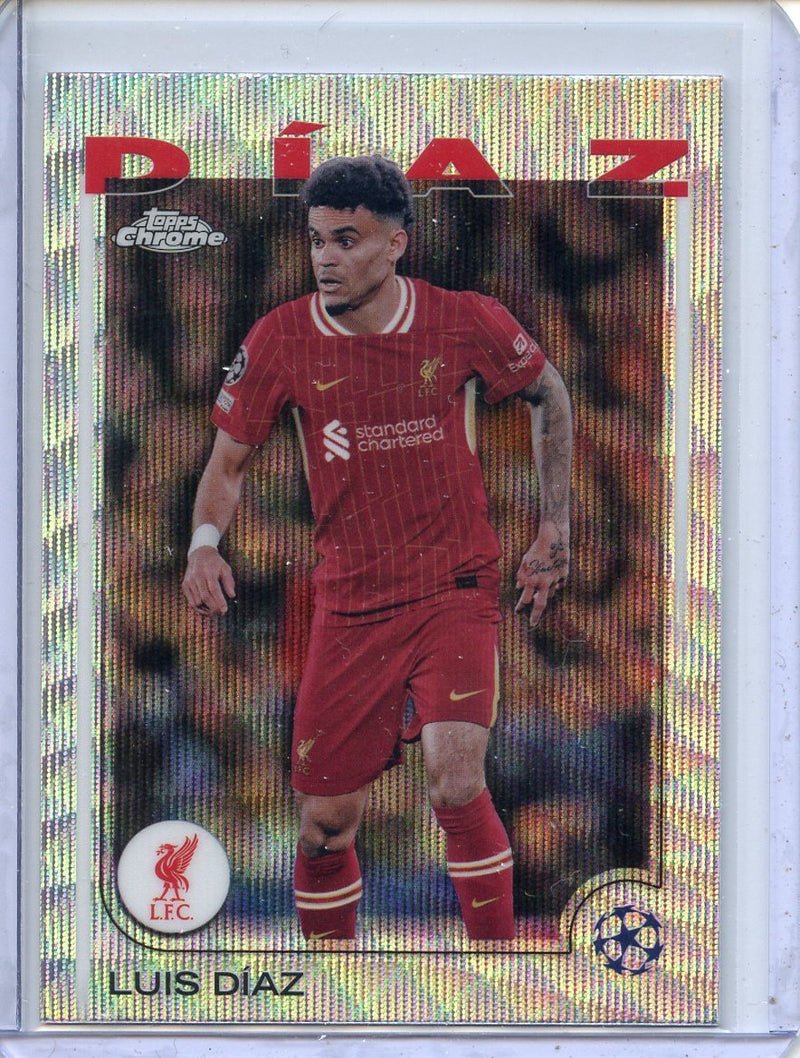 2024-25 Topps Chrome UEFA Club Comps Luis Díaz Wave