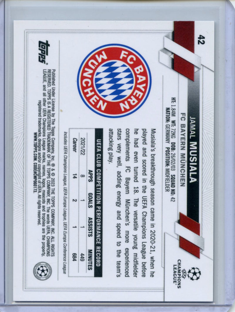 2022-23 Topps Chrome UEFA Jamal Musiala