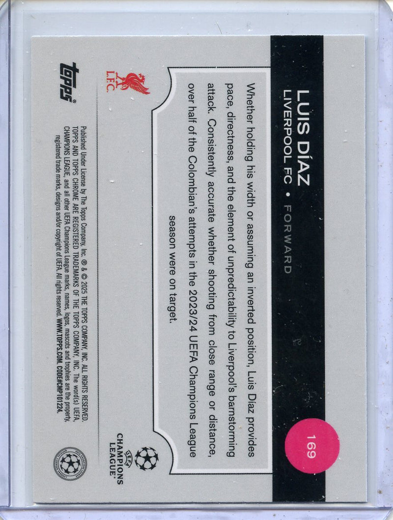 2024-25 Topps Chrome UEFA Club Comps Luis Díaz Wave