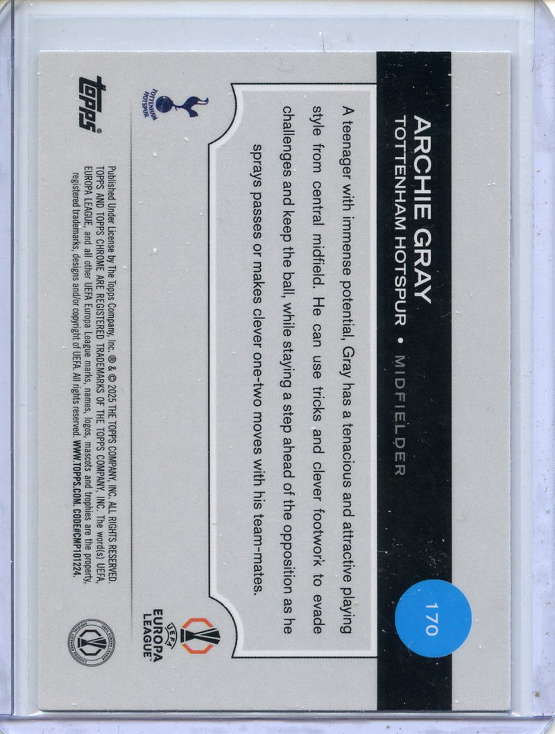 2024-25 Topps Chrome UEFA Club Comps Archie Gray Wave
