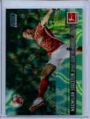 2021-22 Topps Bundesliga Stadium Club Chrome Maximilian Eggestein Aqua Green Electric Charge Refractor 25/175