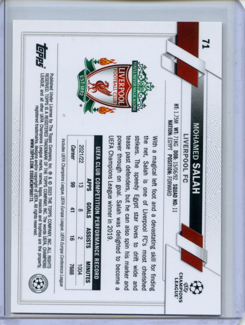 2022-23 Topps Chrome UEFA Mohamed Salah