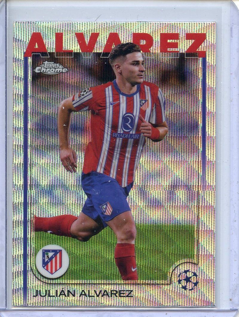 2024-25 Topps Chrome UEFA Club Comps Julian Alvarez Wave
