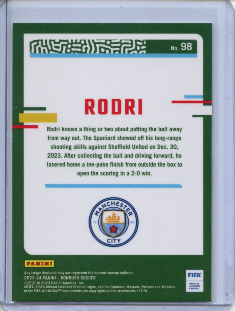 2023-24 Donruss FIFA Rodri Optic