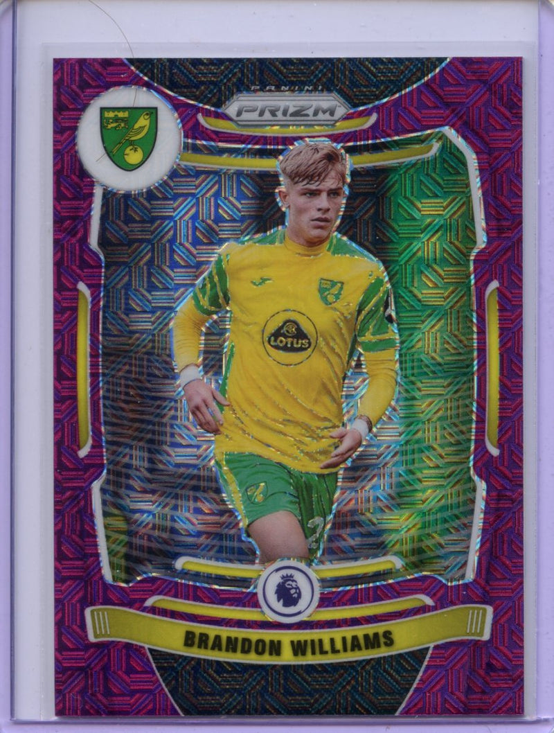 2021-22 Panini Prizm Premier League Brandon Williams Purple Mojo Prizm