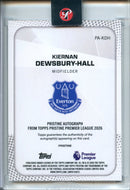 25-26 Pristine EPL Kiernan Dewsbury-Hall Pristine Autographs Purple 39/99