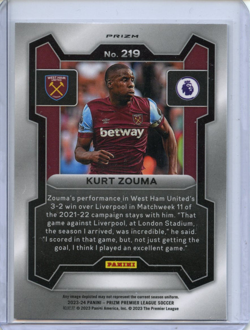 2023-24 Prizm Premier League Kurt Zouma Breakaway Prizm