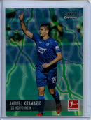 2021-22 Topps Bundesliga Stadium Club Chrome Andrej Kramaric Aqua Green Electric Charge Refractor 106/175