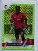 2022-23 Topps Chrome UEFA Kamaldeen Sulemana Neon Green X-Fractor 317/399