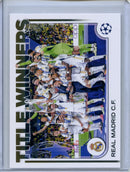 2024-25 Topps UEFA CC Real Madrid Title Winners