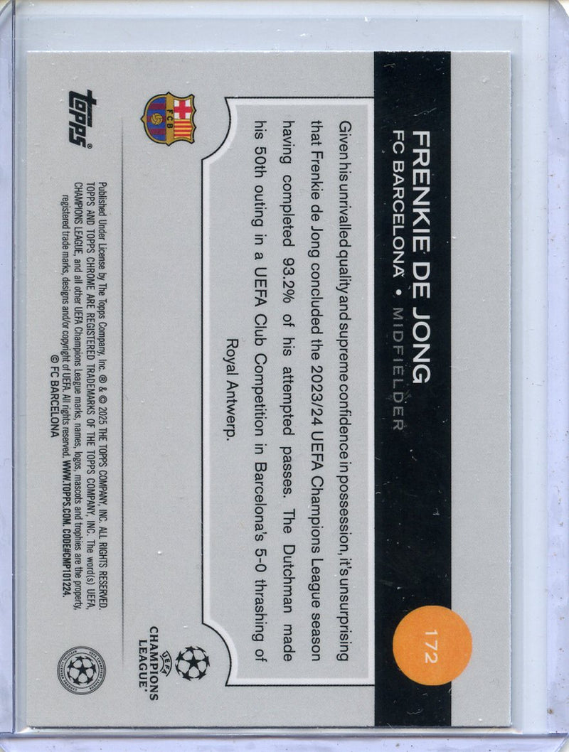 2024-25 Topps Chrome UEFA Club Comps Frenkie de Jong Wave