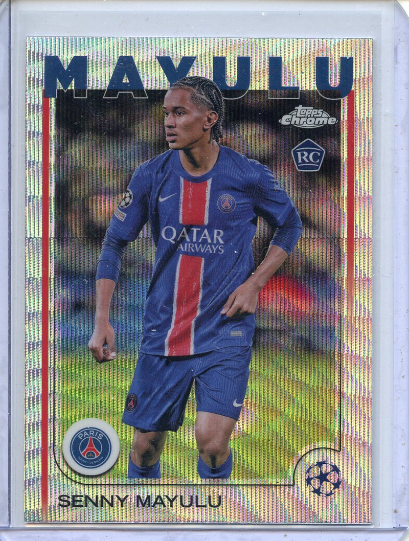 2024-25 Topps Chrome UEFA Club Comps Senny Mayulu Wave