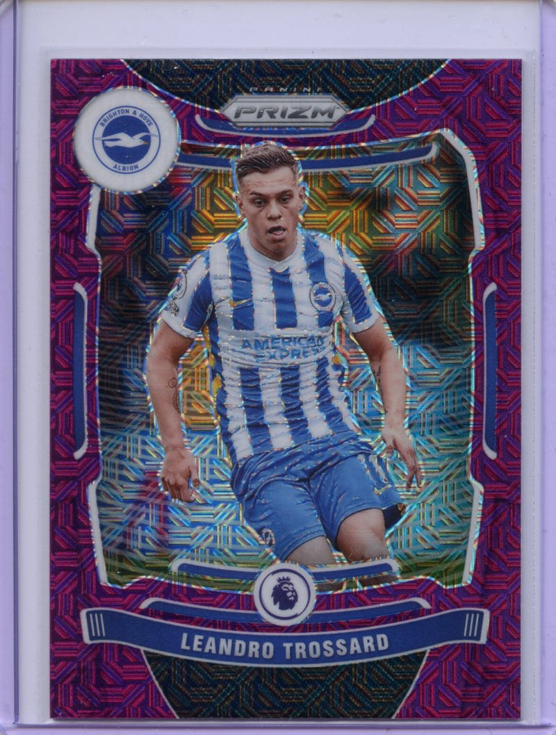 2021-22 Panini Prizm Premier League Leandro Trossard Purple Mojo Prizm