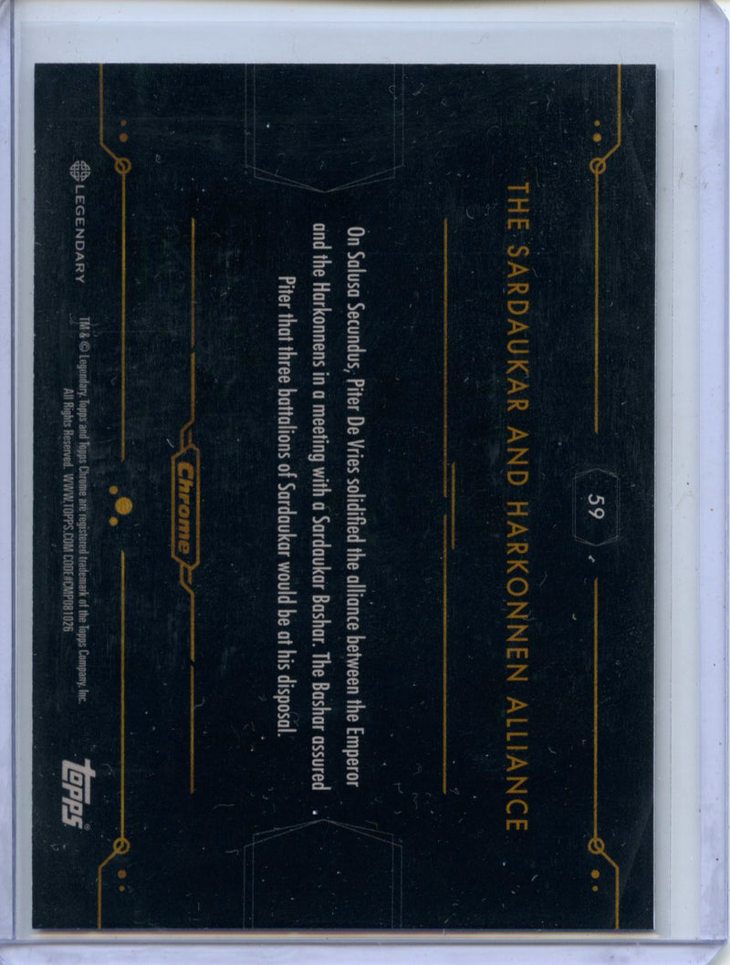 2024 Topps Dune Chrome The Sardaukar And Harkonnen Alliance Refractor