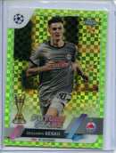 2022-23 Topps Chrome UEFA Benjamin Sesko Neon Green X-Fractor 316/399