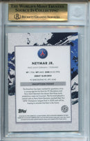 2020-21 Topps Inception UEFA Champions League Neymar Blue The Perfect 10 BGS 9.5