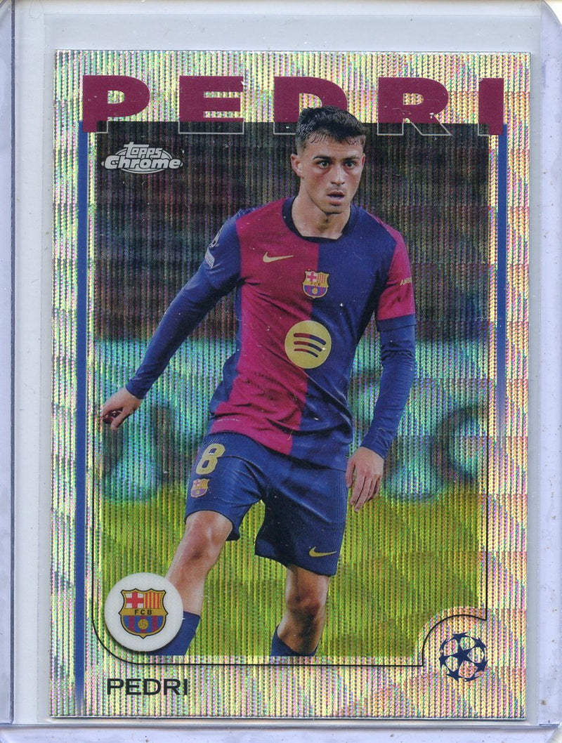 2024-25 Topps Chrome UEFA Club Comps Pedri Wave