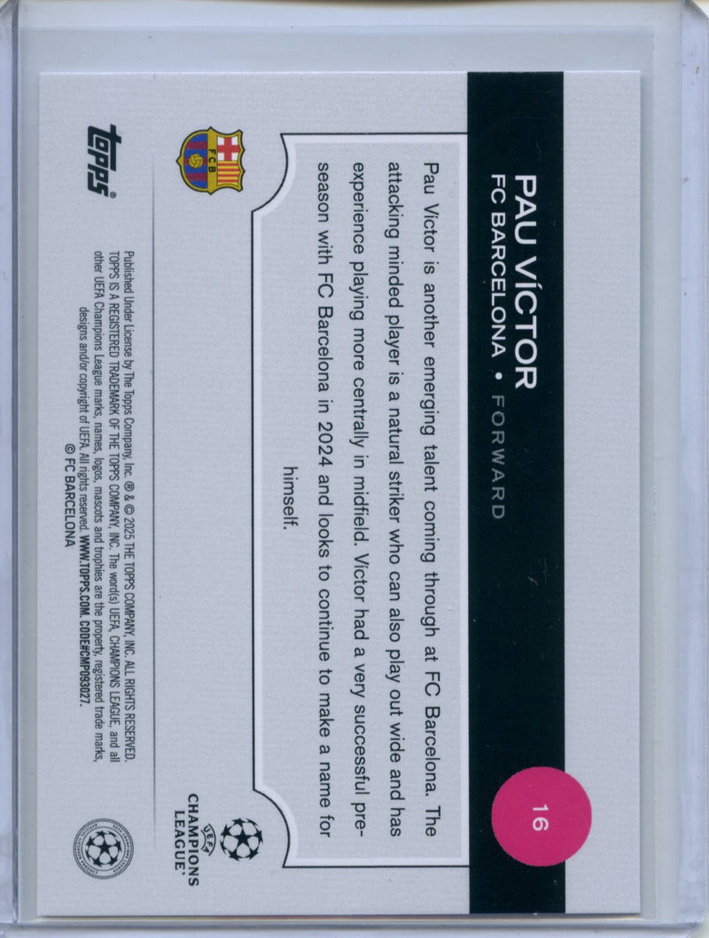 2024-25 Topps UEFA CC Pau Victor