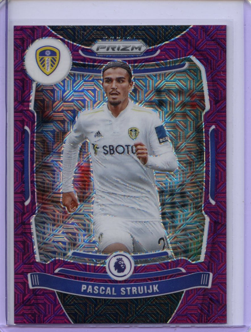 2021-22 Panini Prizm Premier League Pascal Struijk Purple Mojo Prizm
