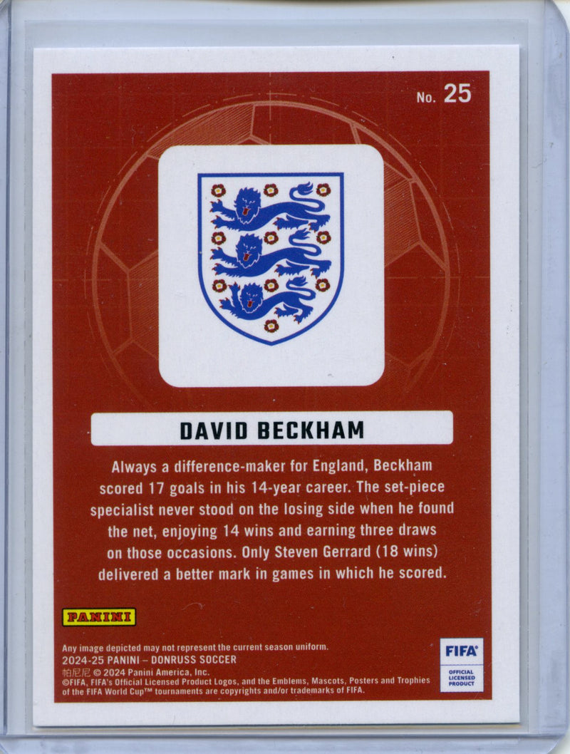 2024-25 Donruss David Beckham Craftsmen
