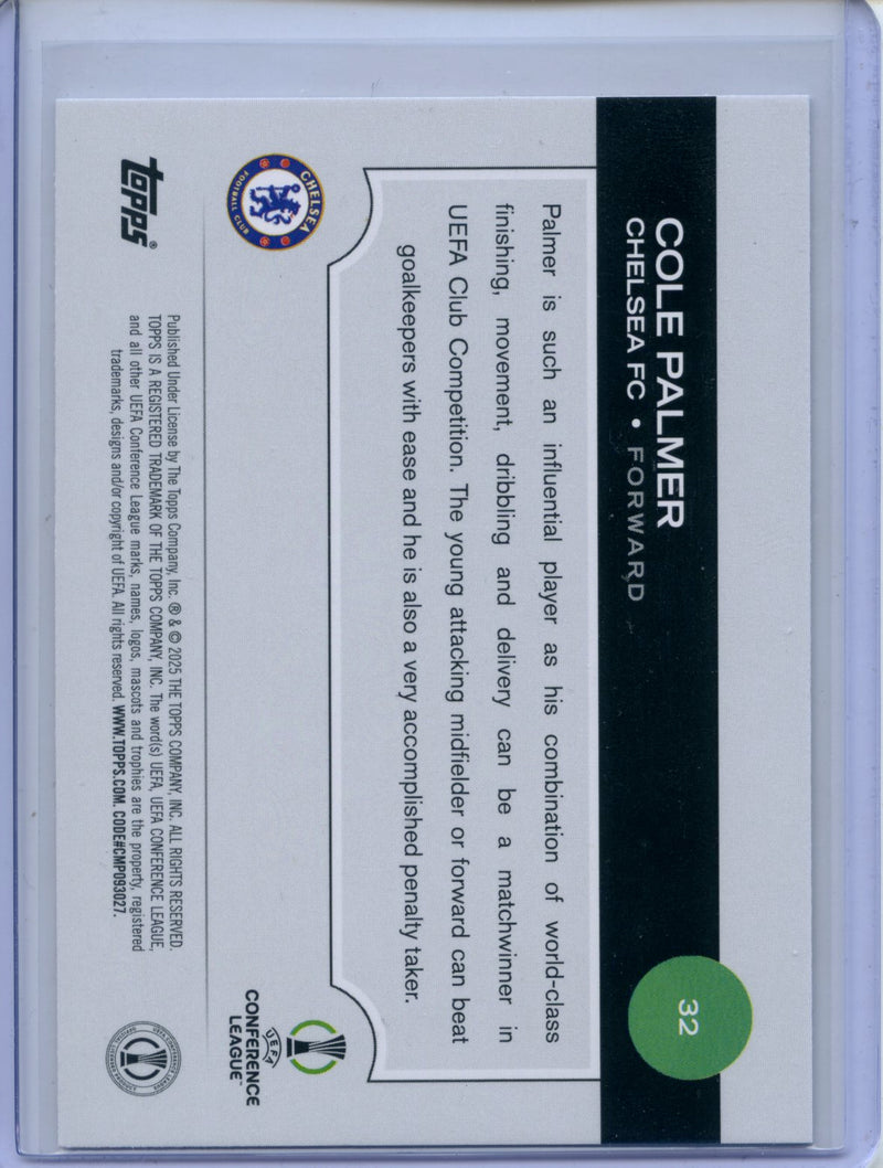 2024-25 Topps UEFA CC Cole Palmer Rain Drops
