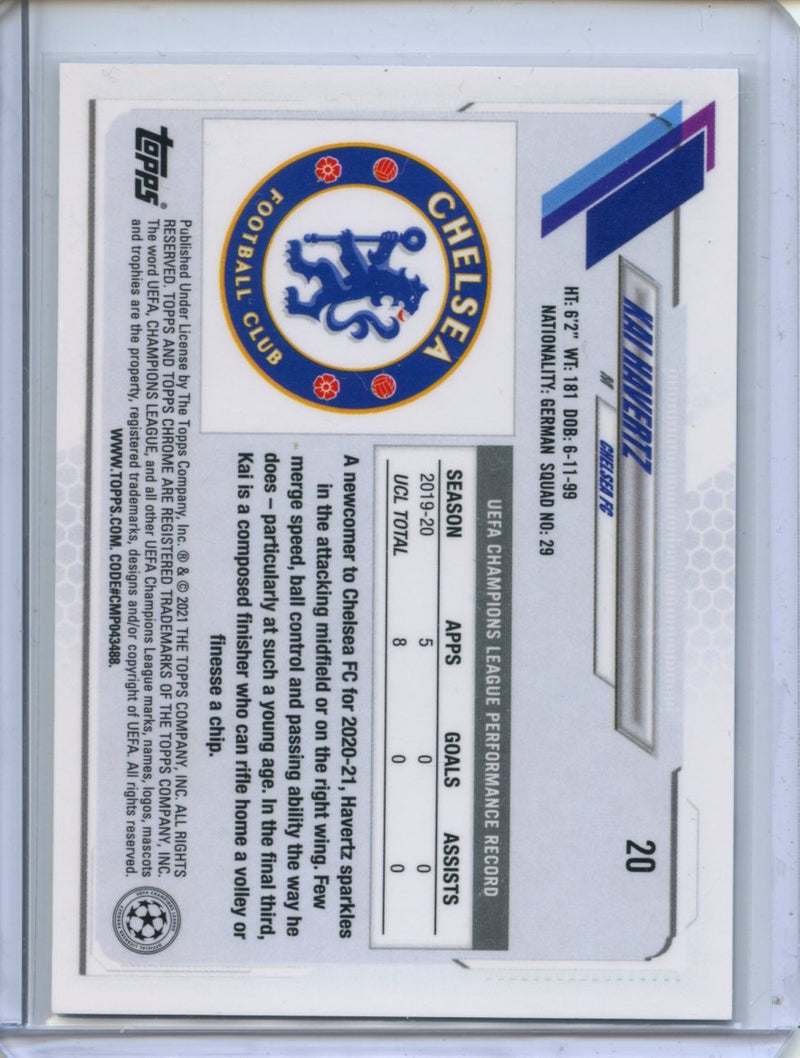 2020-21 Topps Chrome UEFA CL Kai Havertz