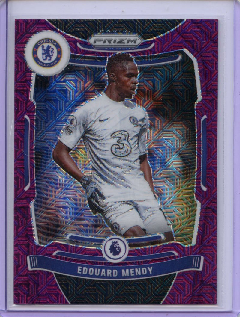 2021-22 Panini Prizm Premier League Edouard Mendy Purple Mojo Prizm