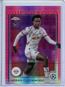 2024-25 Topps Chrome UEFA Club Comps Assan Ouedraogo Neon Pink Prism 104/175