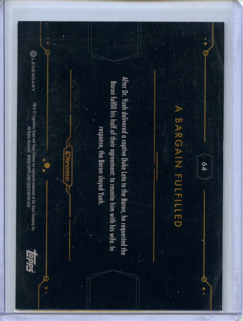 2024 Topps Dune Chrome A Bargain Fulfilled Refractor