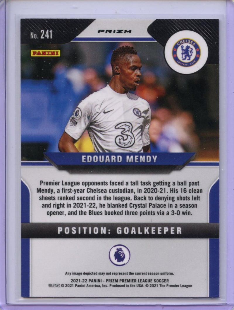 2021-22 Panini Prizm Premier League Edouard Mendy Purple Mojo Prizm