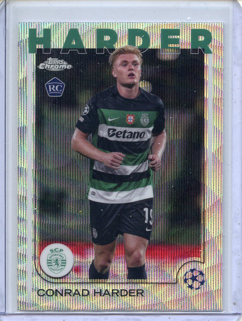 2024-25 Topps Chrome UEFA Club Comps Conrad Harder Wave
