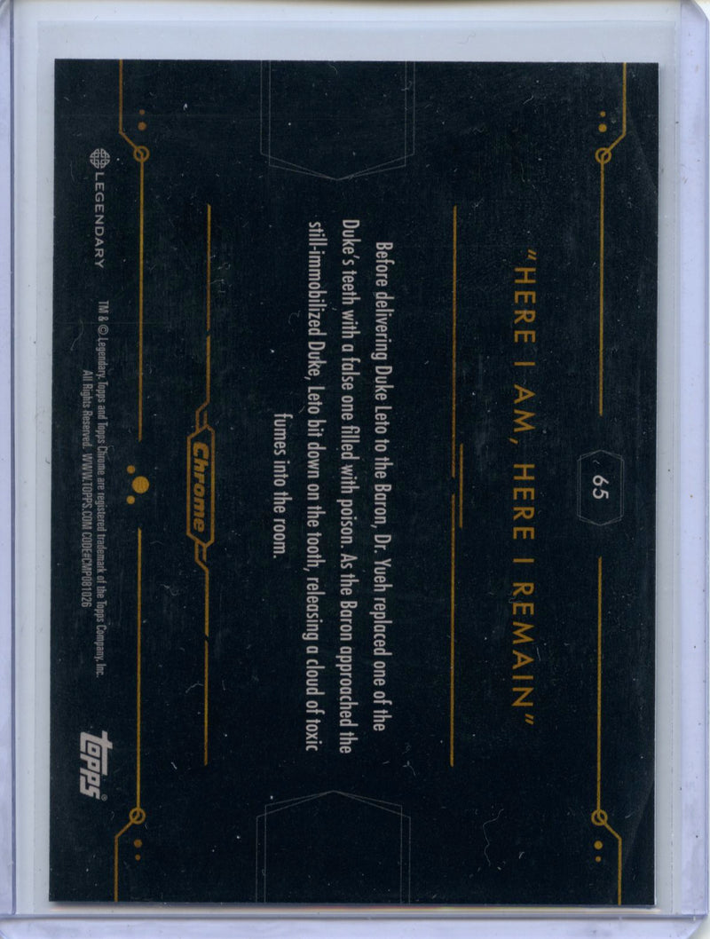 2024 Topps Dune Chrome "Here I Am, Here I Remain" Refractor